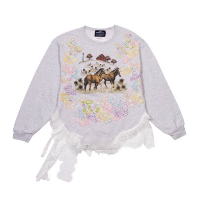 Pastel Dream Lace Sweater