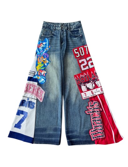 Disneypatchwork denim