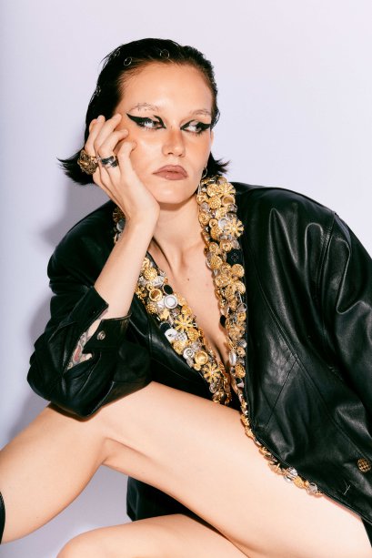 GOLDEN RELIC LEATHER BLAZER