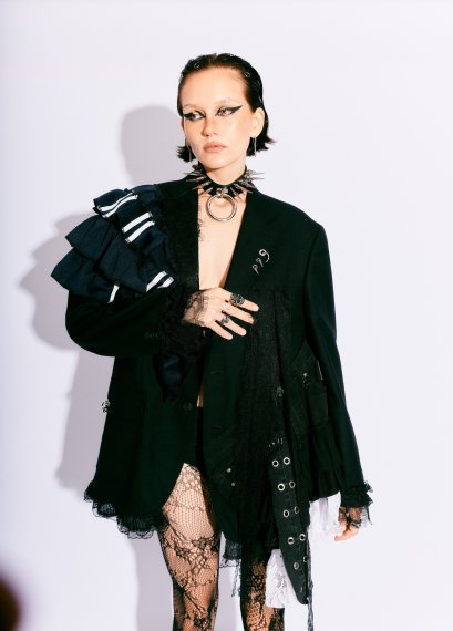 Ruffle LAYER BLAZER -07