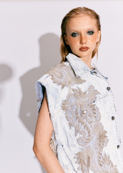 Pearl Daze Denim Vest