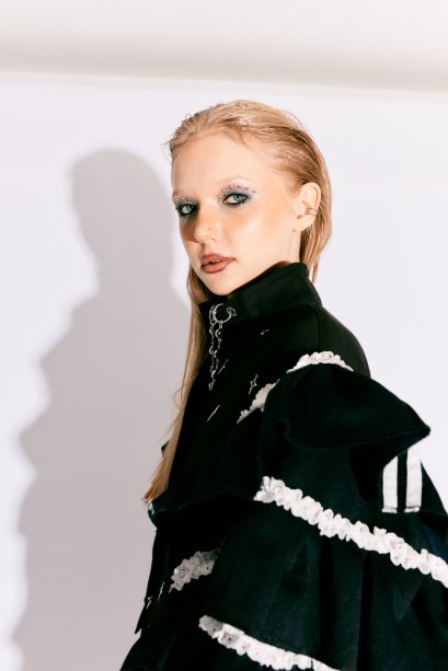 Ruffle LAYER BLAZER -08