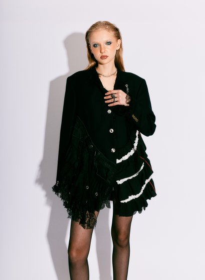 Ruffle LAYER BLAZER -10