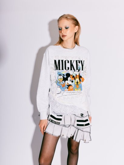 Mickey&friends Lace Sweatshirt
