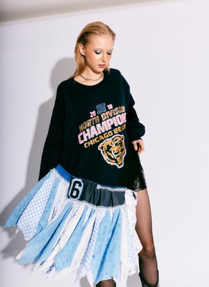 Midnight Lace Sequin Champion Sweater