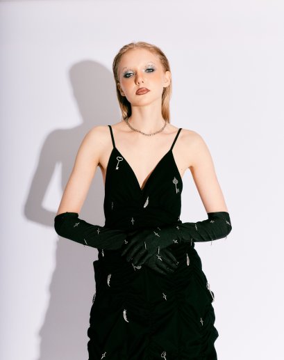 The Enchanted Key Black Dress