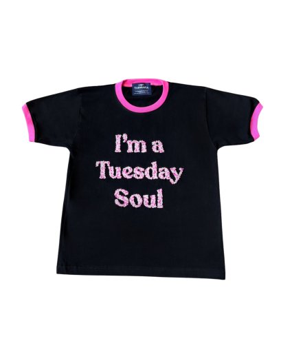 Tuesday black tee-large