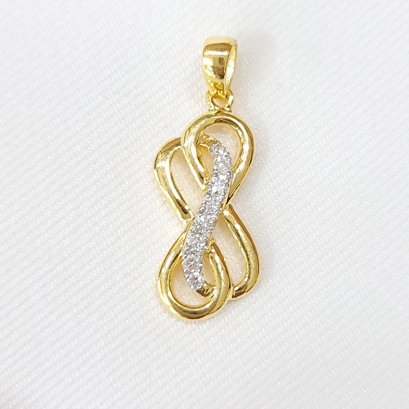 Pendants 18K  Yellow gold with Round Diamond