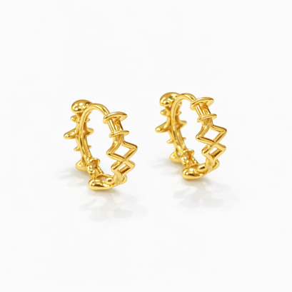 Earrings 18K  Yellow gold
