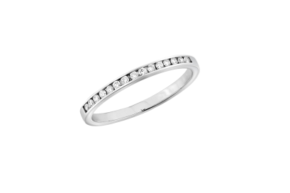 Ring 18K  White gold with Round Diamond