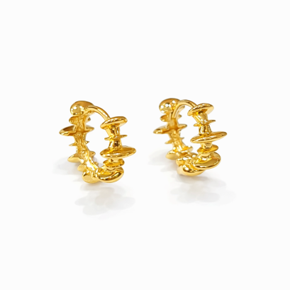 Earrings 18K  Yellow gold