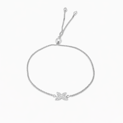 Bracelets 18K White Gold with Round Diamon