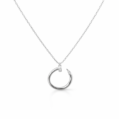 Pendants 18K  Gold with Round Diamond