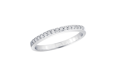 Ring 18K  White gold with Round Diamond