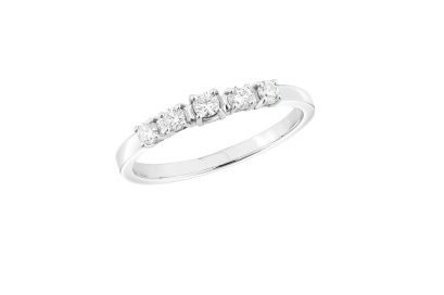 Ring 18K  White gold with Round Diamond