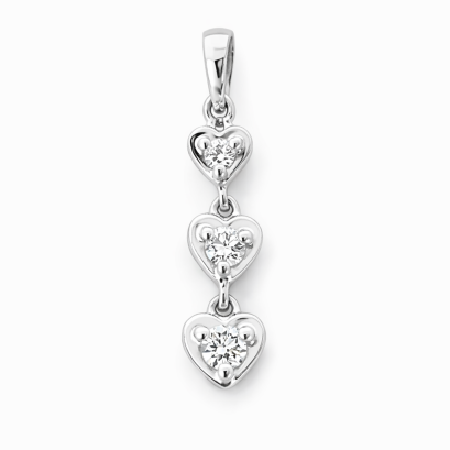 Pendents 18K White Gold with Diamond