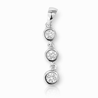 Pendents 18K White Gold with Diamond