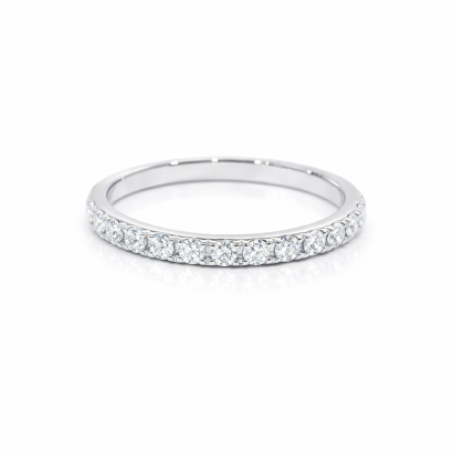 Ring 18K  White gold with Round Diamond