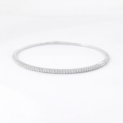 Bracelets 18K White Gold with Round Diamond