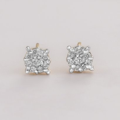 Earrings 18K  gold with Diamond