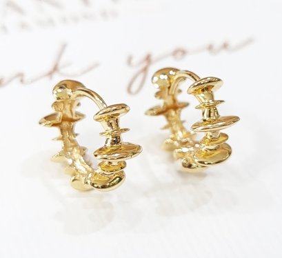 Earrings 18K  Yellow gold