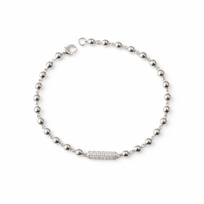 Bracelets 18K White Gold with Round Diamond