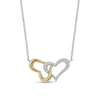 Pendents 18K White&Yellow Gold with Diamond