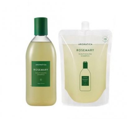aromatica Rosemary Scalp Scaling Shampoo 400ml+refill 400ml