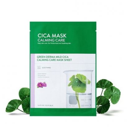 Nature Republic Green Derma Mild CiCa Calming Care mask sheet 10pcs.