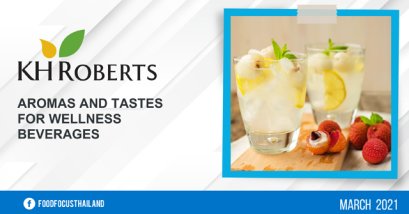 Aromas and Tastes for Wellness Beverages