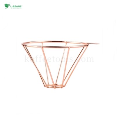 Dripper โครงโลหะ สีทองแดง (1-2 cup) ยี่ห้อ L-beans