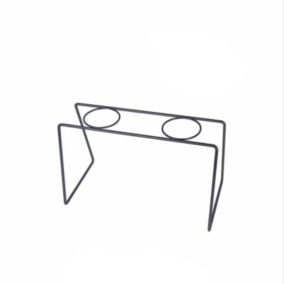 ฐานดริปกาแฟสีดำ 2 ถ้วย 