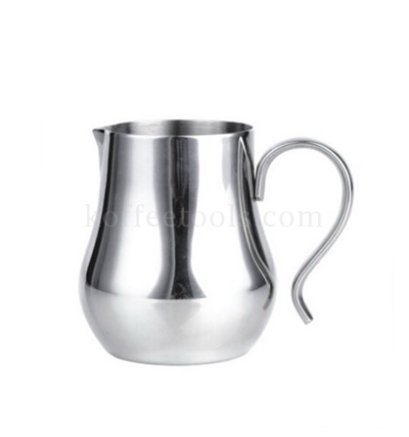 เหยือกตีฟองนมสแตนเลส304 สีเงิน 350ml 