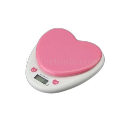 เครื่องชั่งดิจิทัลหัวใจชมพู (0.1g/3000g )