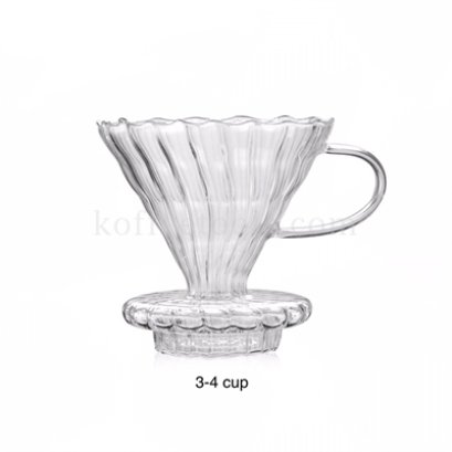 ดริปเปอร์แก้วโบโร มีฐานในตัว 3-4 cup