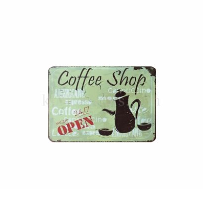 ป้ายสังกะสี ลาย coffee shop