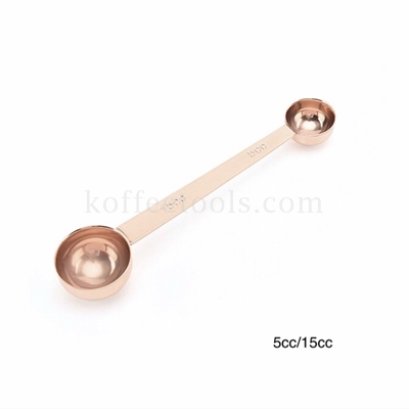 ช้อนตวง 2 หัว สี rose gold (5 cc / 15 cc)