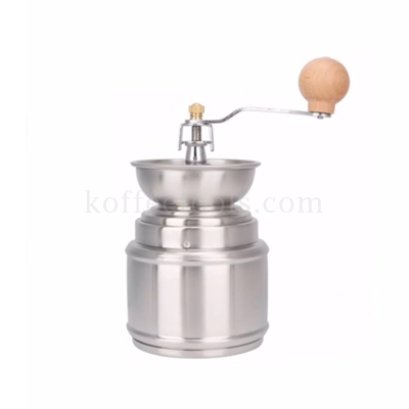 เครื่องบดมือหมุนสแตนเลสปลายด้าม สีบีช