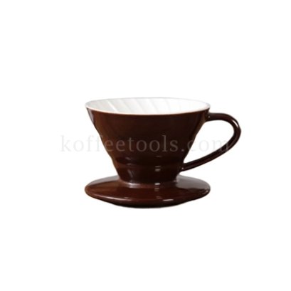 ดริปเปอร์เซรามิคสีช็อกโกแลต / ขาว (1-2 cup)