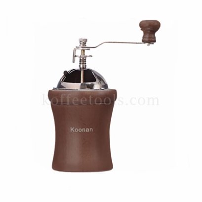 เครื่องบดเมล็ดกาแฟมือหมุน ทรงโดมไม้ ยี่ห้อ koonan