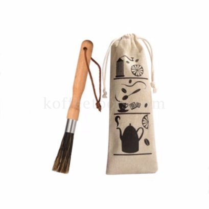 แปรงปัดผงกาแฟ+ถุงผ้า