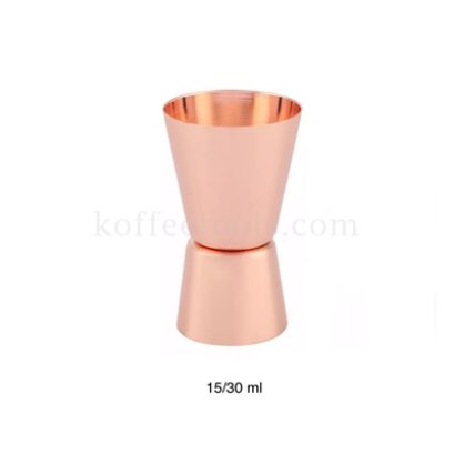จิกเกอร์ตวงสแตนเลส( 15/30 ml) สีคอปเปอร์