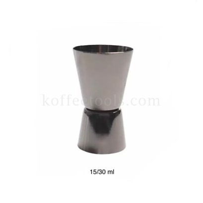จิกเกอร์ตวงสแตนเลส (15/30 ml) สีดำเงา