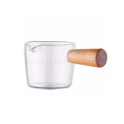แก้วตวงกาแฟ 70 ml ด้ามจับไม้(ไม่มีสเกล)