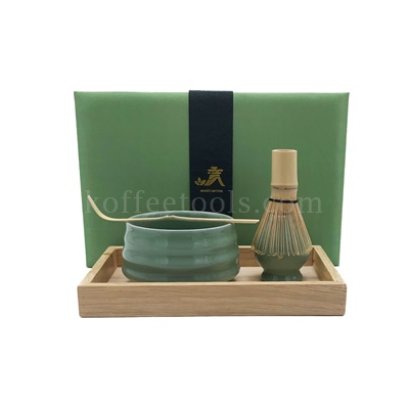 ชุดชามัทฉะ MAINDO Full Set (Jade Stone Color)