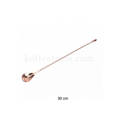 ช้อนสแตนเลสปลายมน 30 cm rose gold