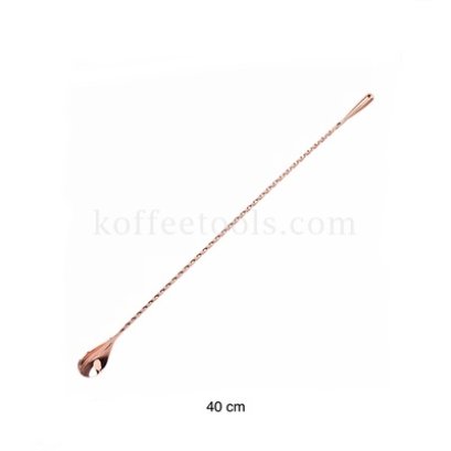 ช้อนสแตนเลสปลายมน 40 cm rose gold