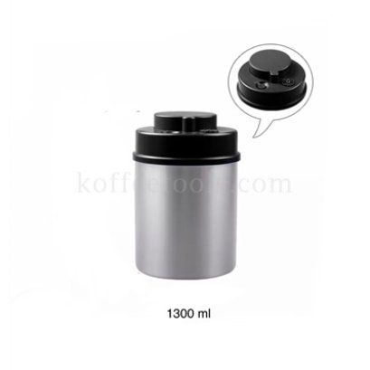กล่องเก็บเมล็ดกาแฟสแตนเลส304 Airtight 1300 ml