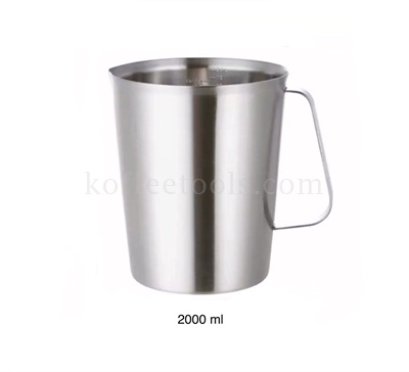เหยือกตวงสแตนเลสมีสเกลด้านใน 2,000 ml
