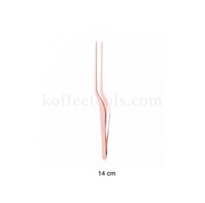 Tweezer ที่คีบสแตนเลส Bar Tong 14 cm สี rose gold